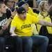 A Michigan State fan and a Michigan fan disagree on the refs call during the first half at Crisler Center on Sunday, March 3, 2013. Melanie Maxwell I AnnArbor.com